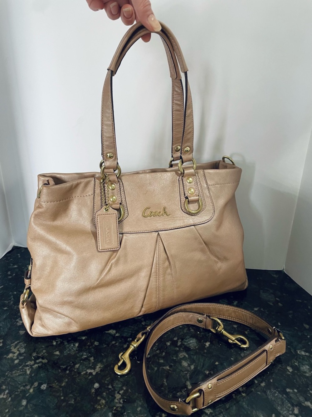 Coach Ashely Pearlescent Leather Convertible Crossbody Bag - 3 DAY SALE!!!
